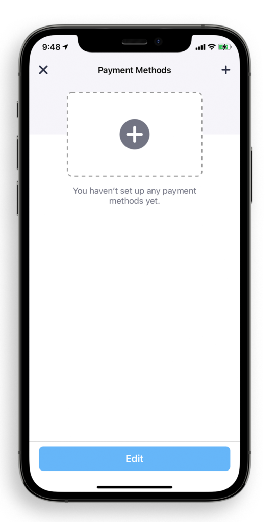 Sniip add payment method