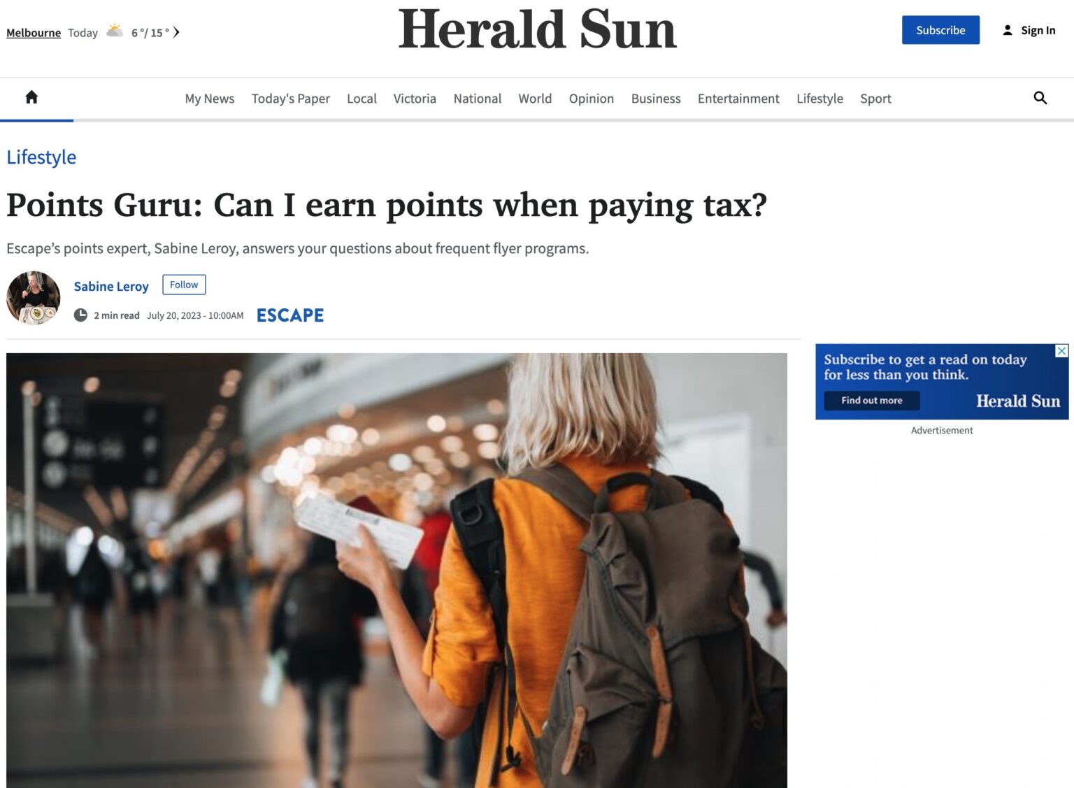 Earn Points Paying Tax