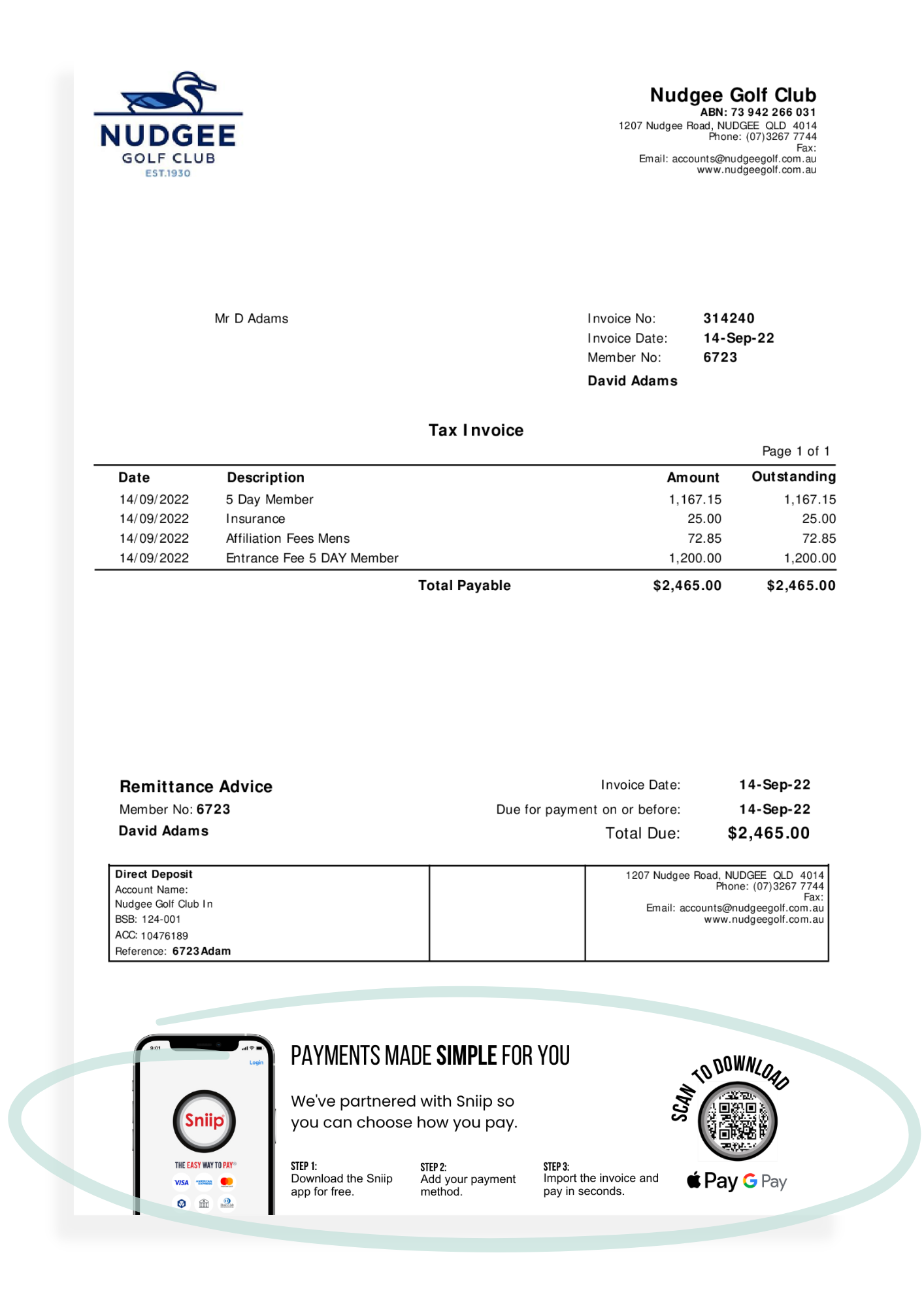 Invoice template australia