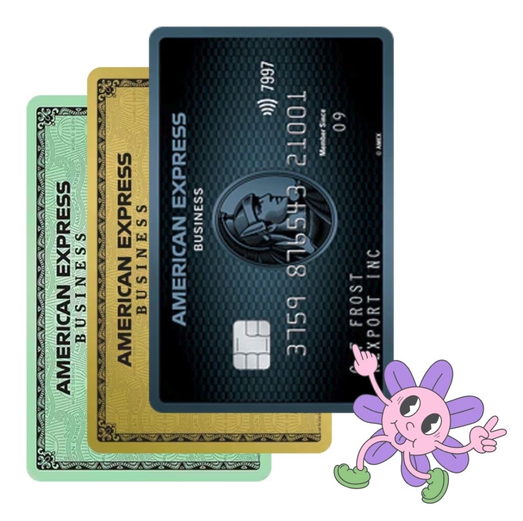 An image showing American Express business cards which are accepted for all bills paid using Sniip.
