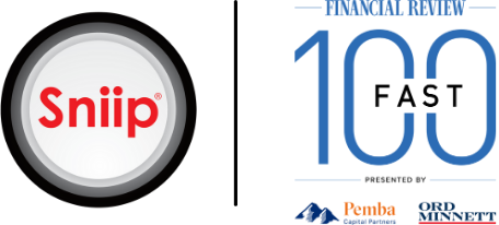 alt=(Sniip ranked in the AFR Fast 100 for 2025​)