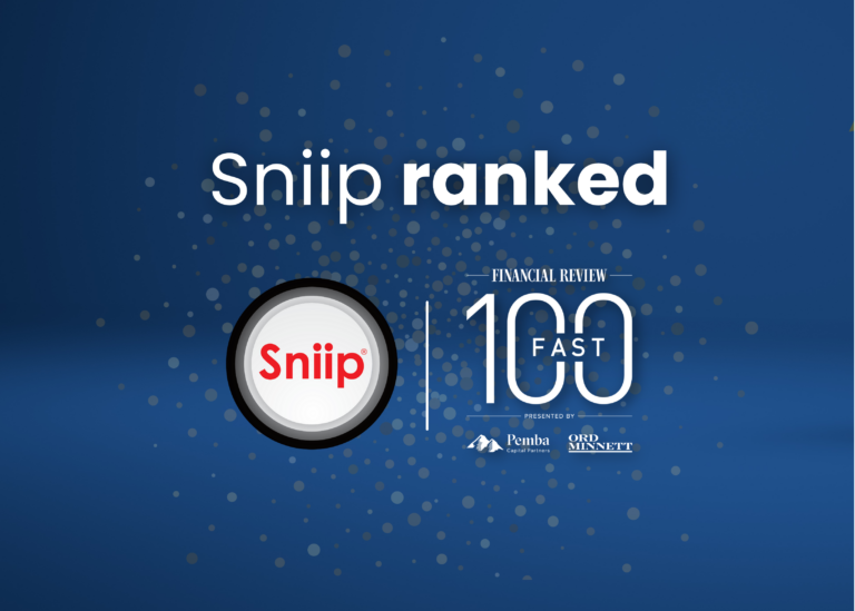 Sniip ranked in the AFR Fast 100 for 2025