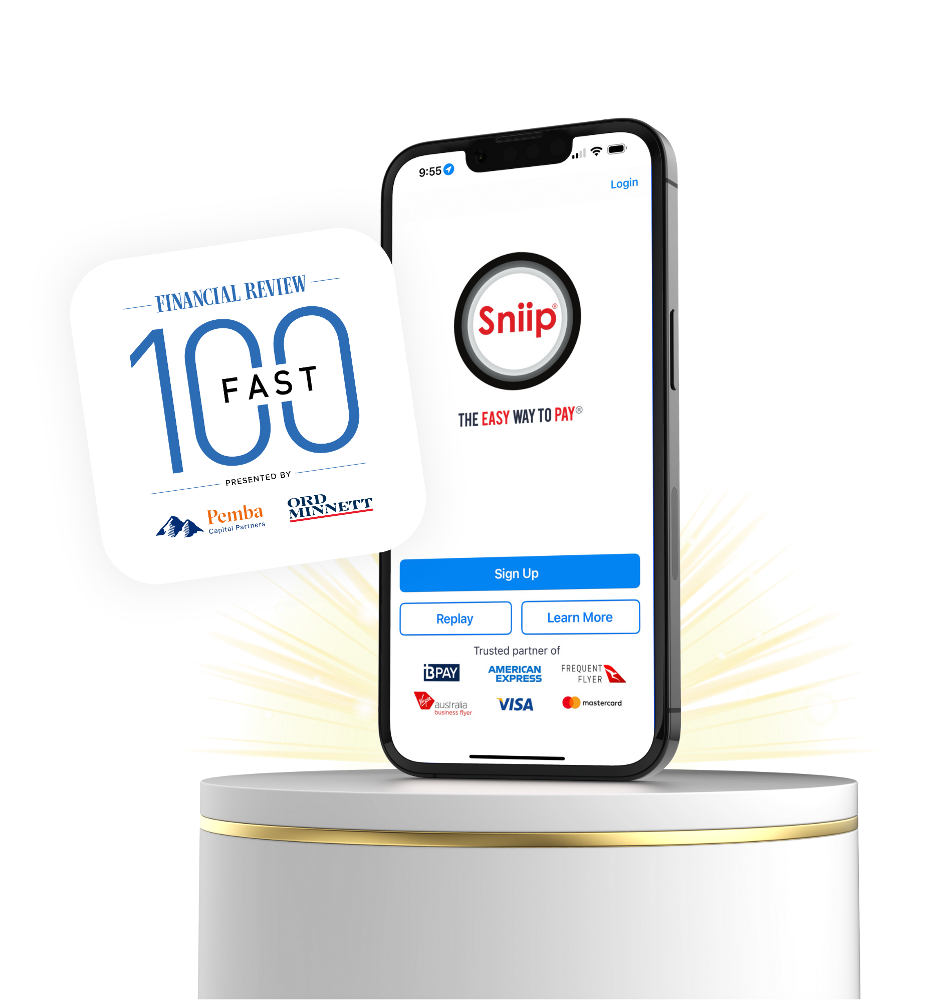 alt=(Sniip ranked in the AFR Fast 100 for 2025​)