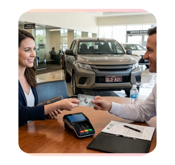 Paying a car invoice with American Express in the Sniip app